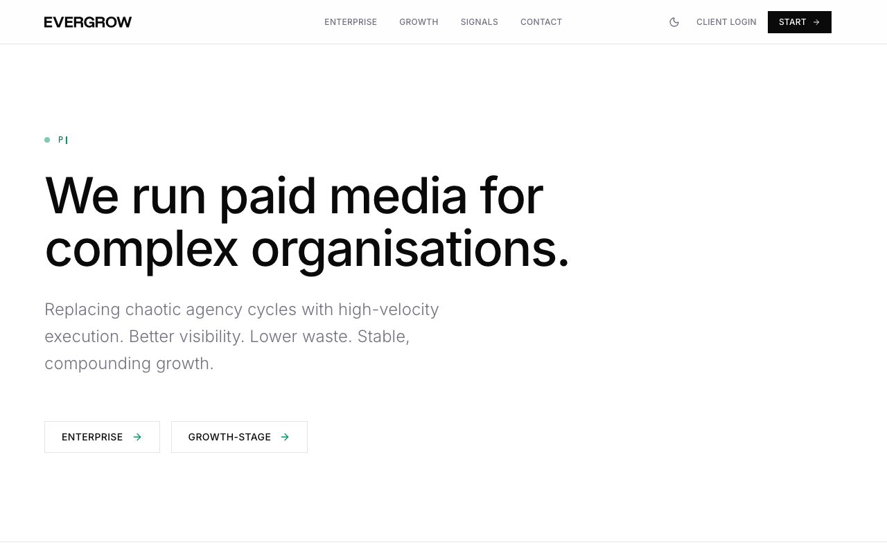Evergrow website