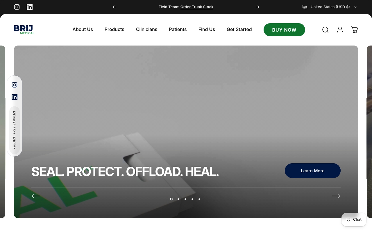BRIJ Medical website