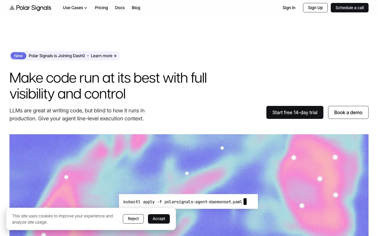 Polar Signals website