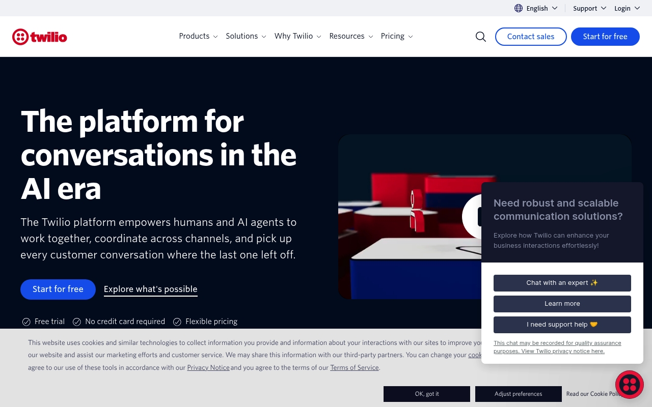 Twilio website
