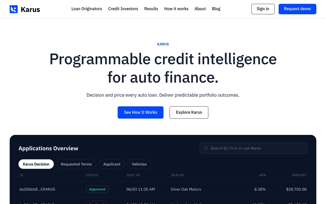 Karus website