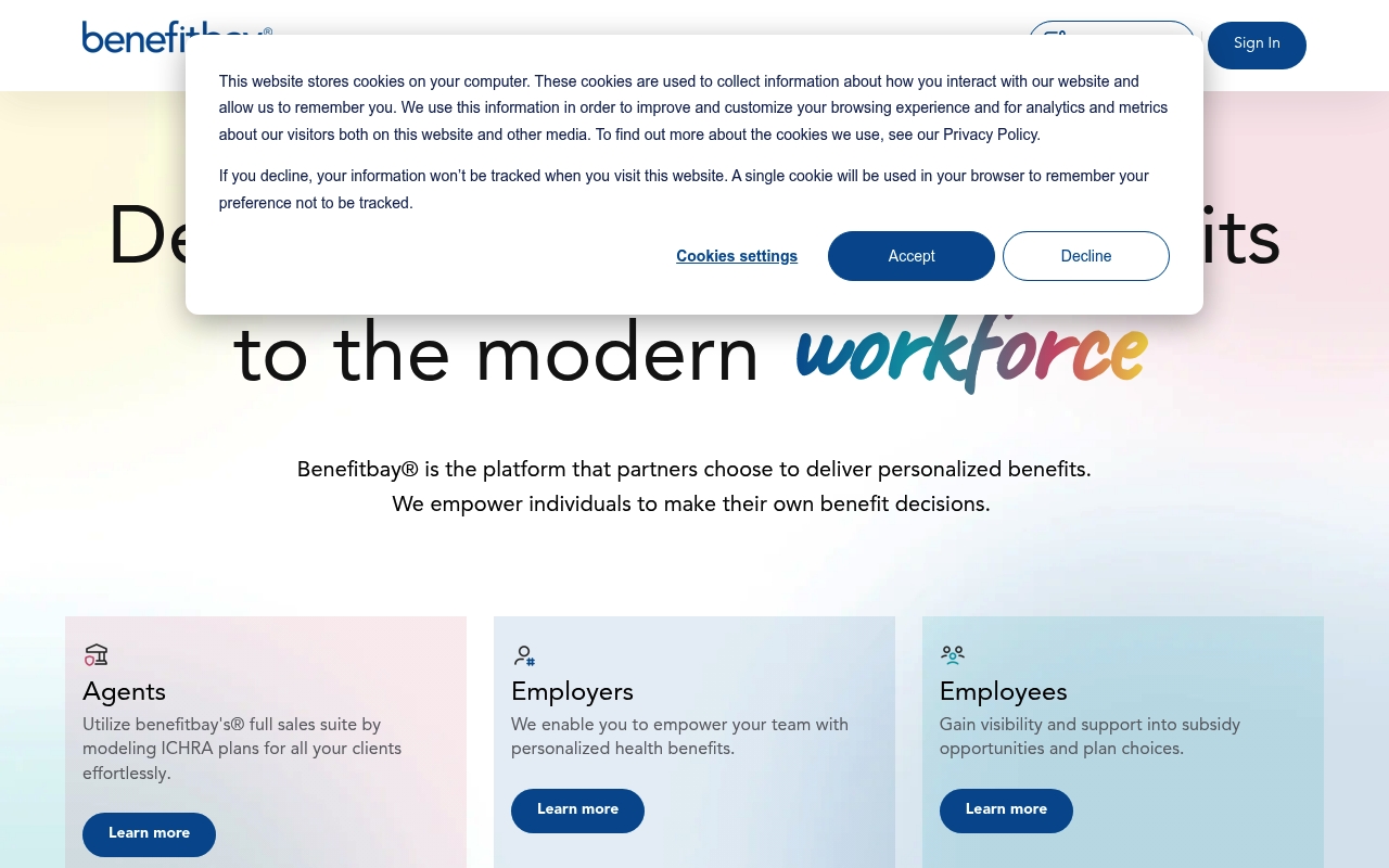 Benefitbay website