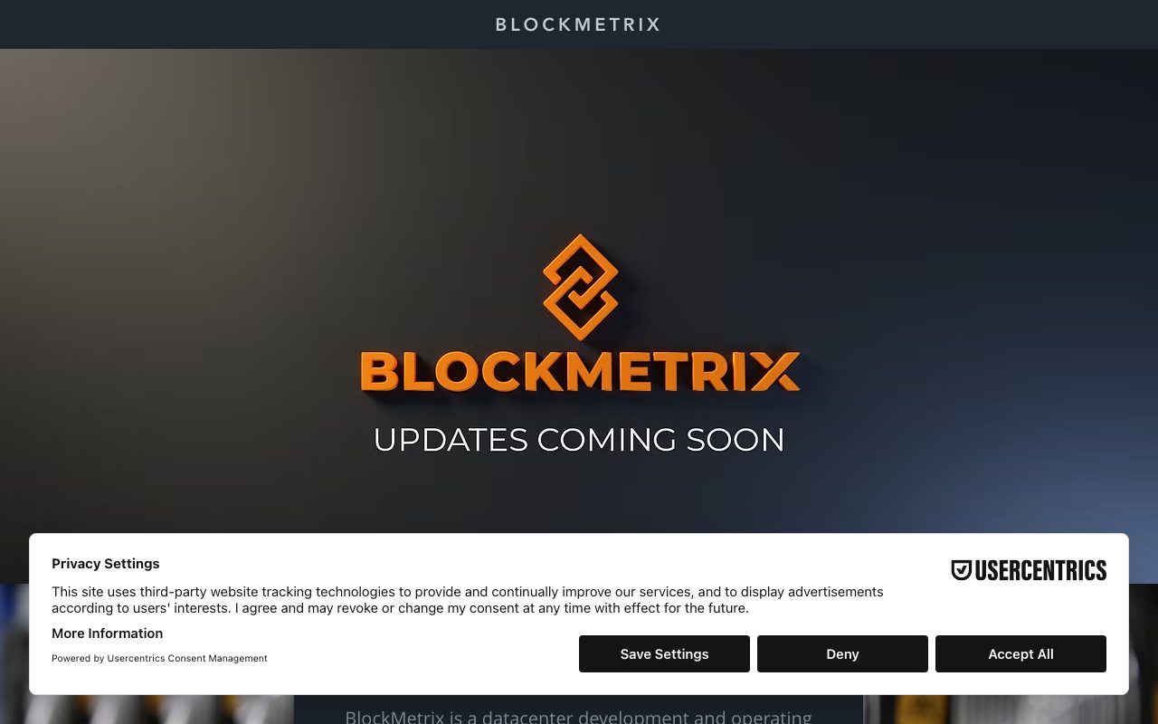 BlockMetrix website