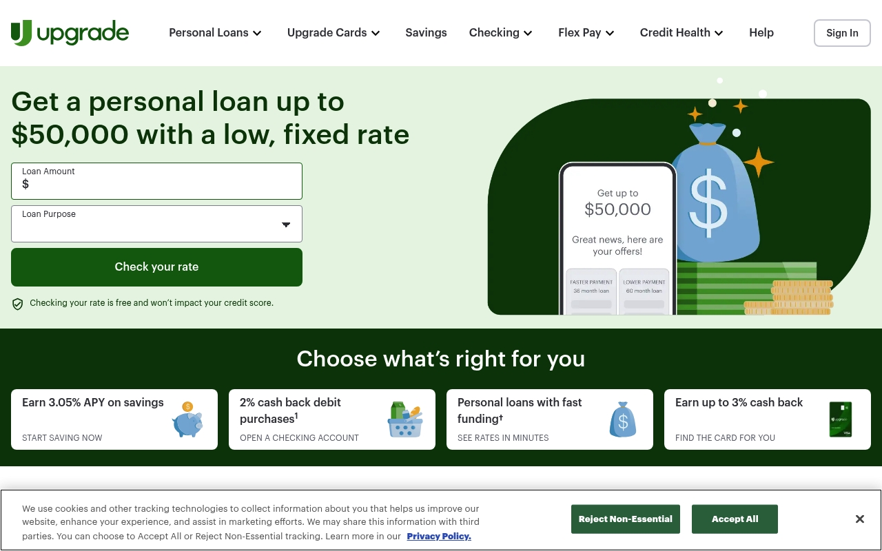 Upgrade website