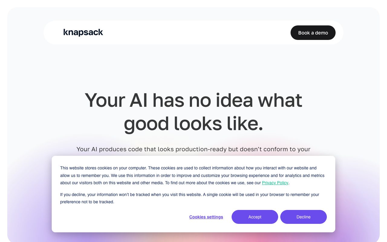 Knapsack website