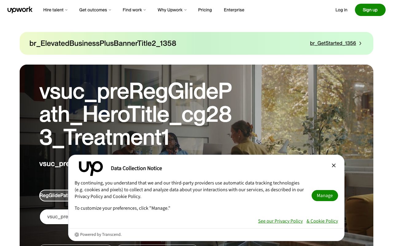 Upwork website