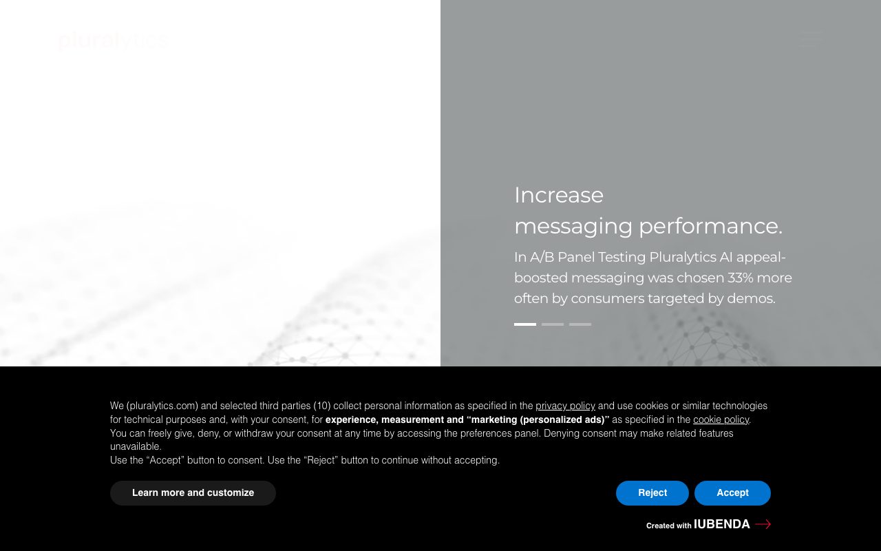 Pluralytics website