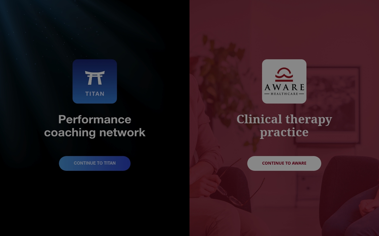 Aware Healthcare website