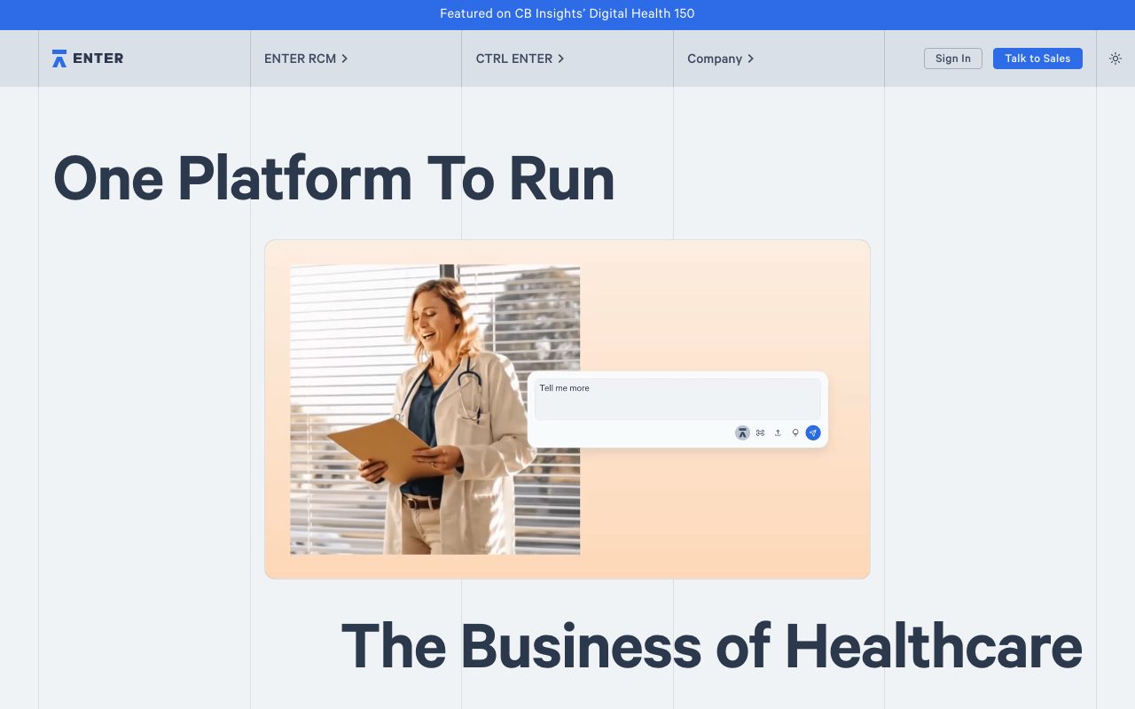 Enter website
