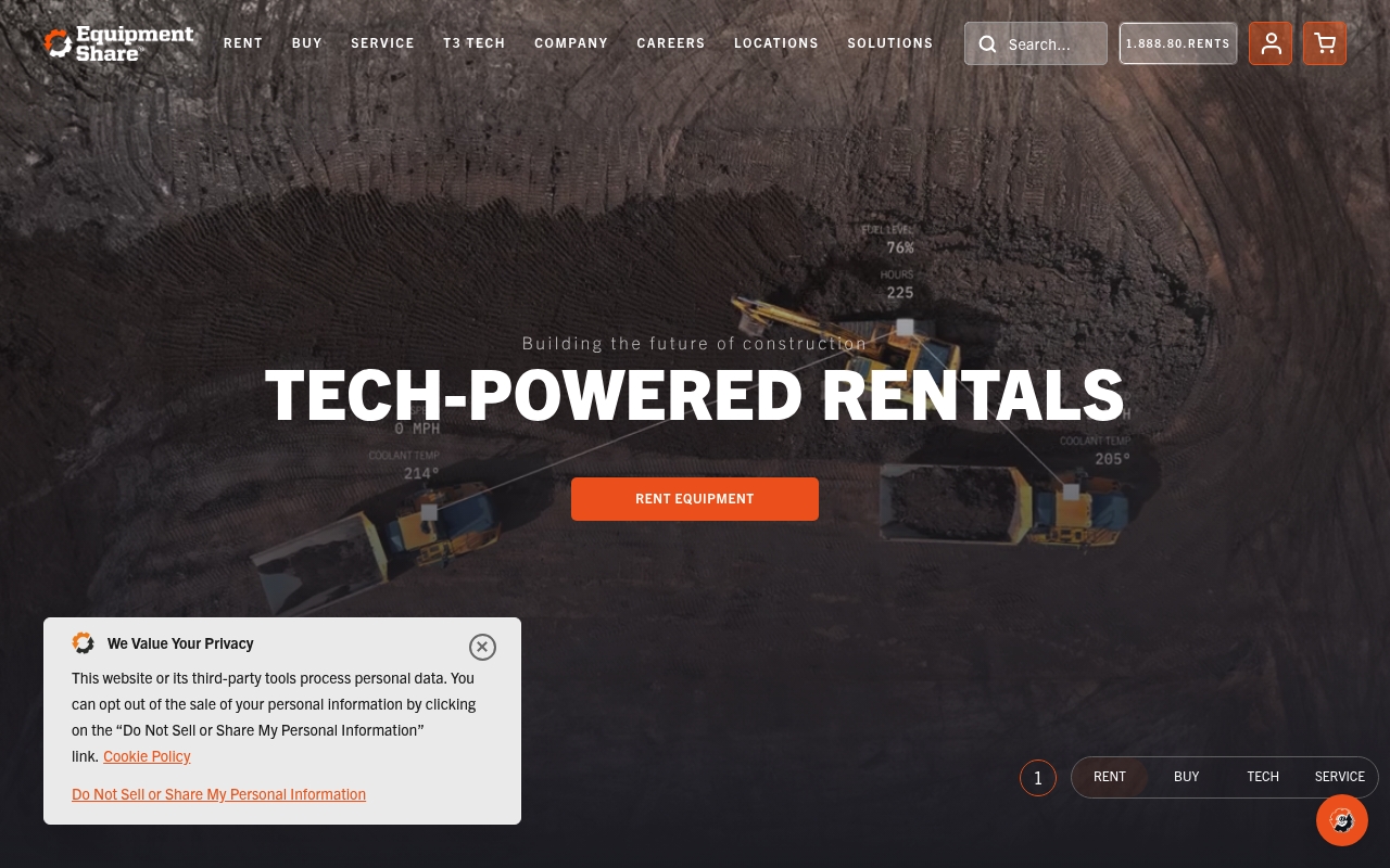 EquipmentShare website