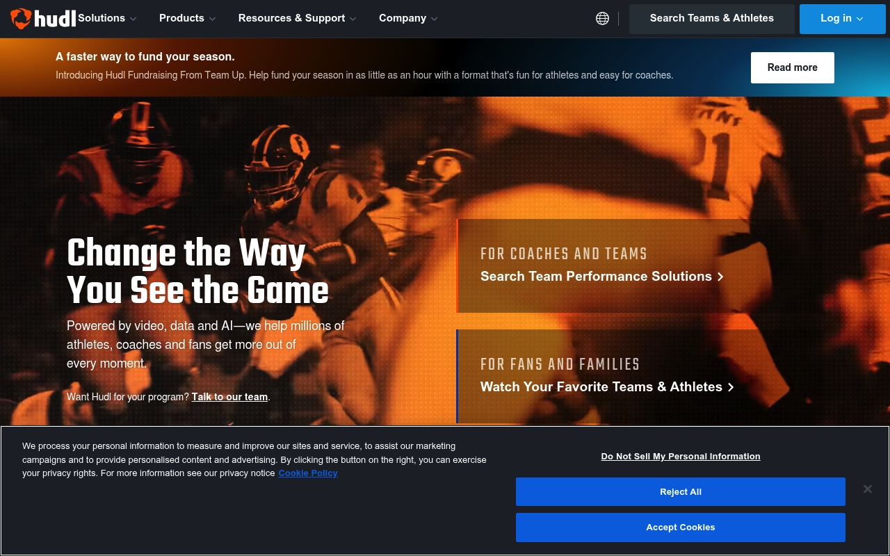 Hudl website