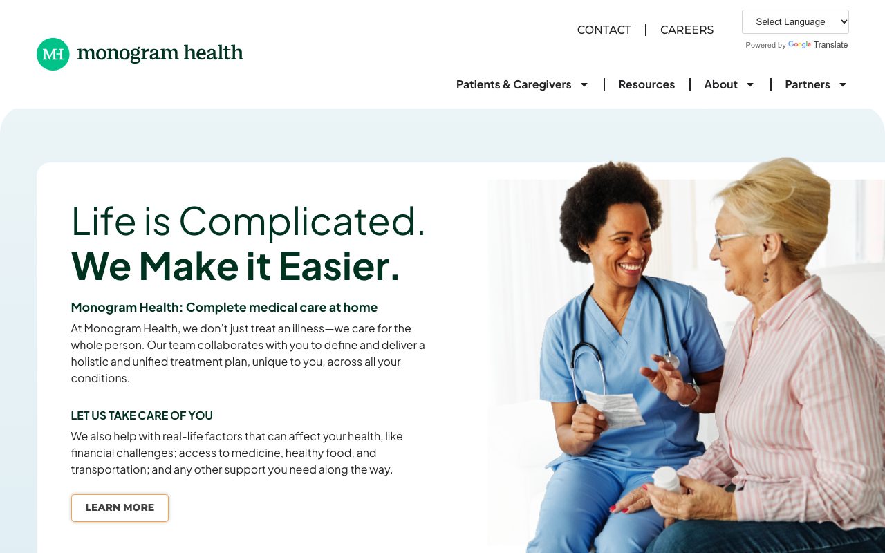 Monogram Health website