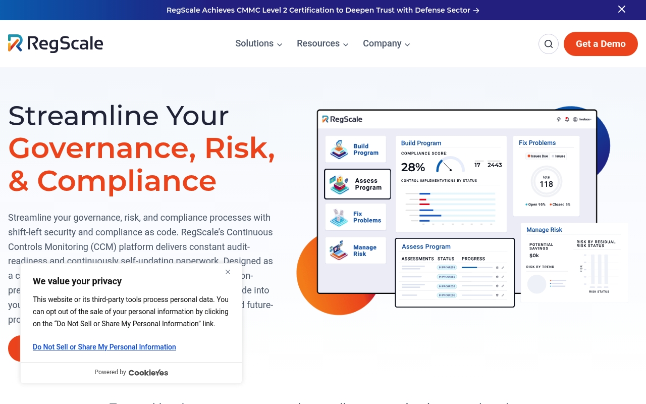 RegScale website