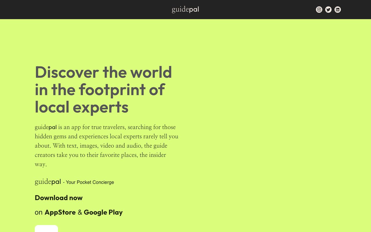 GuidePal website