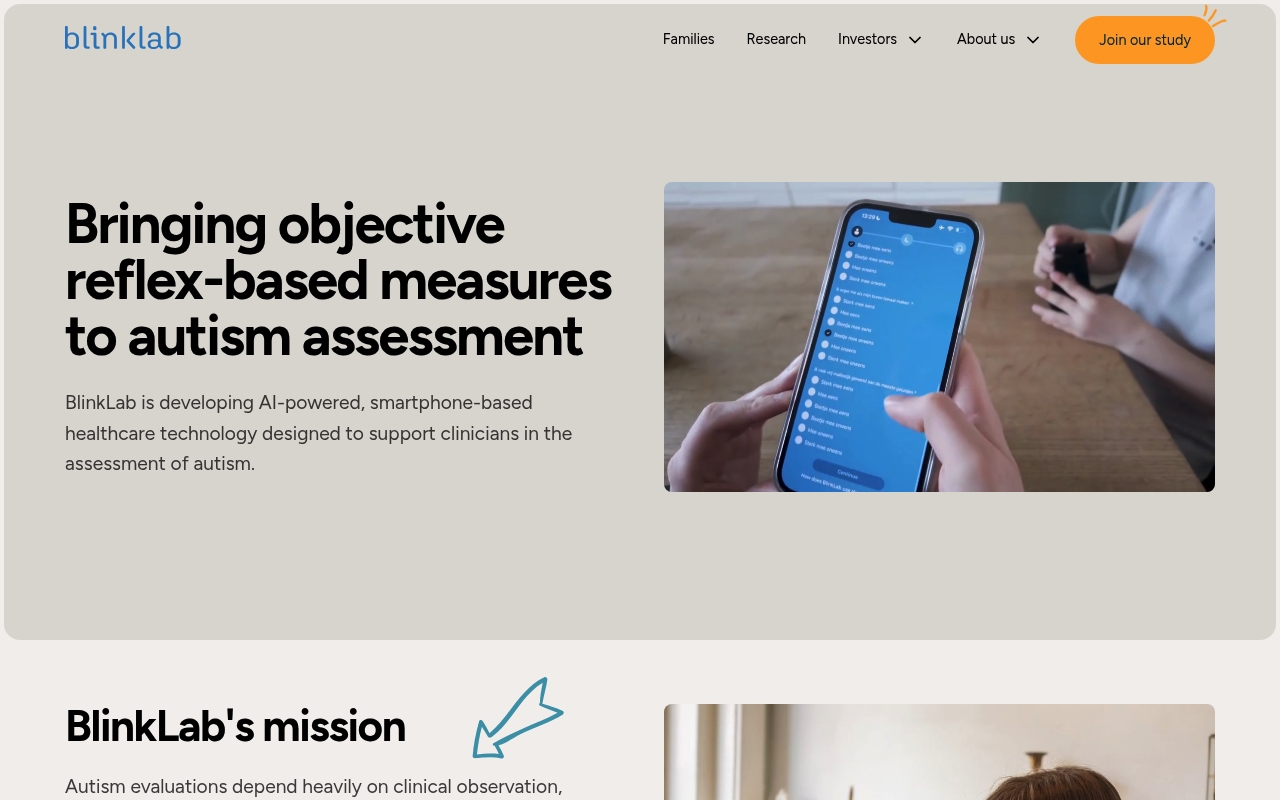BlinkLab website