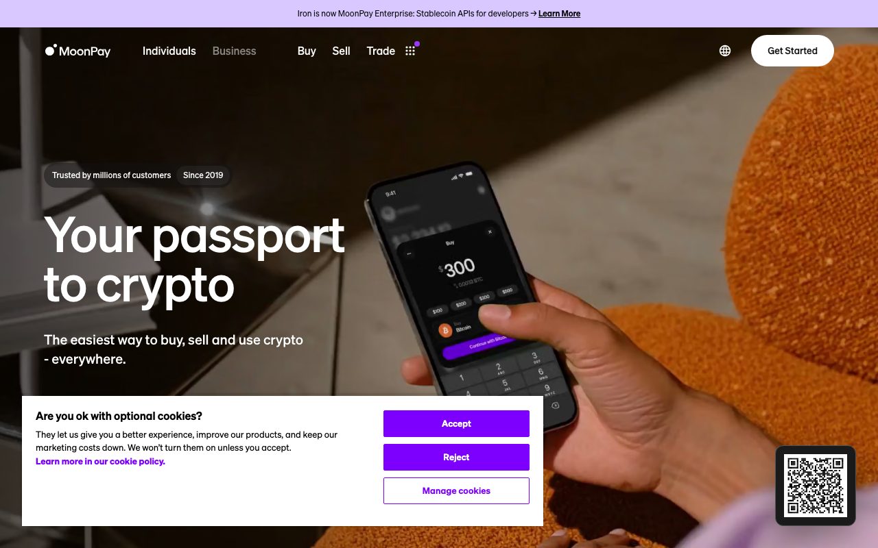 MoonPay website