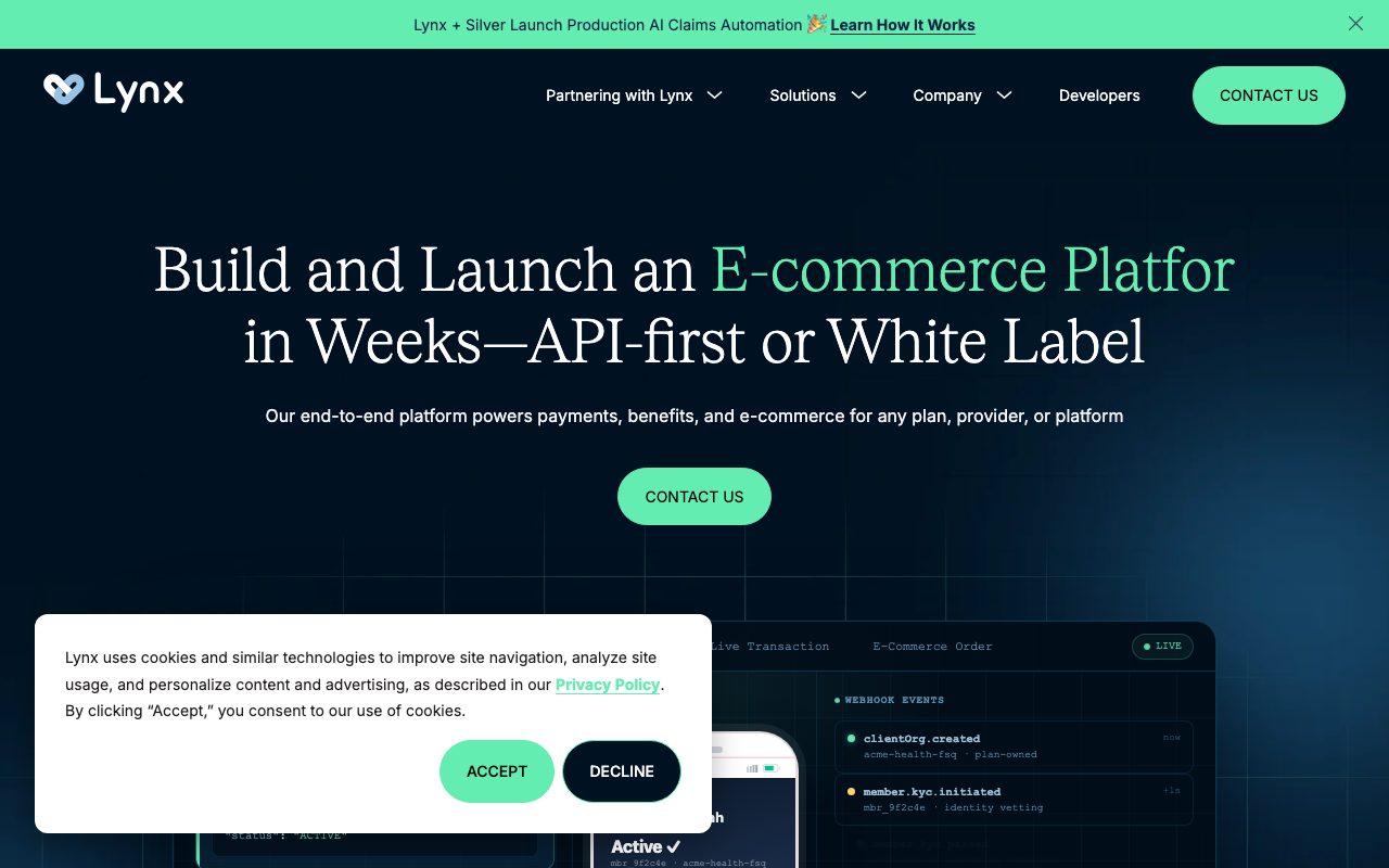 Lynx website