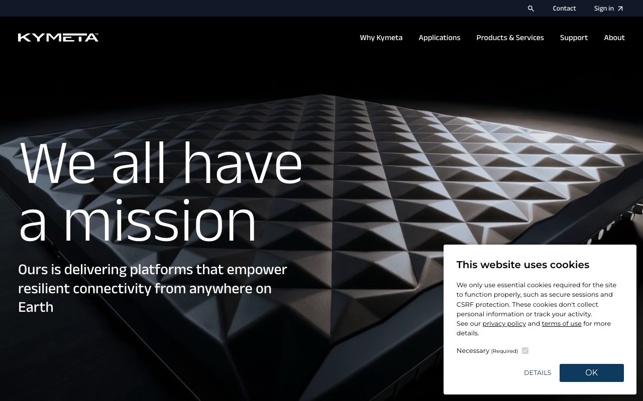 Kymeta website