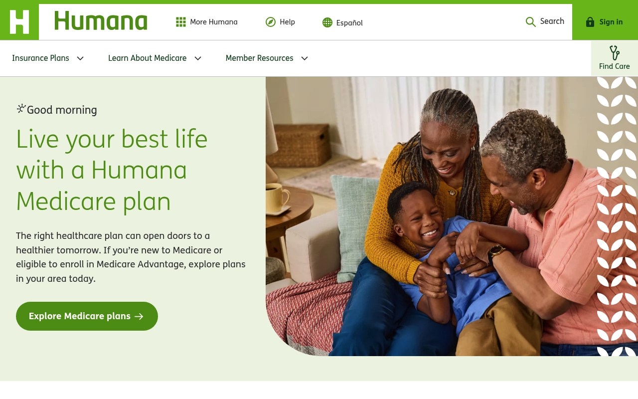 Humana website