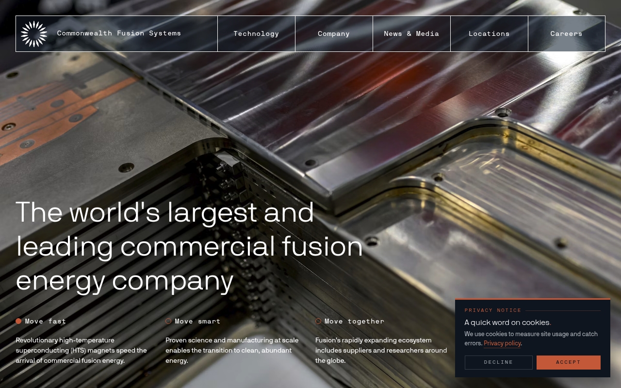 Commonwealth Fusion Systems website