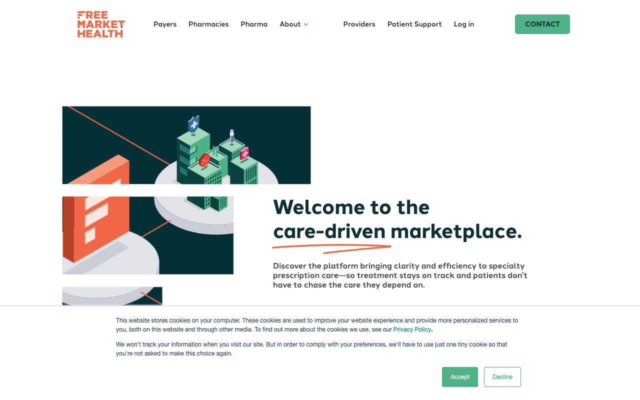 Free Market Health website
