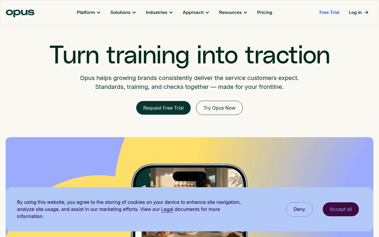 Opus website