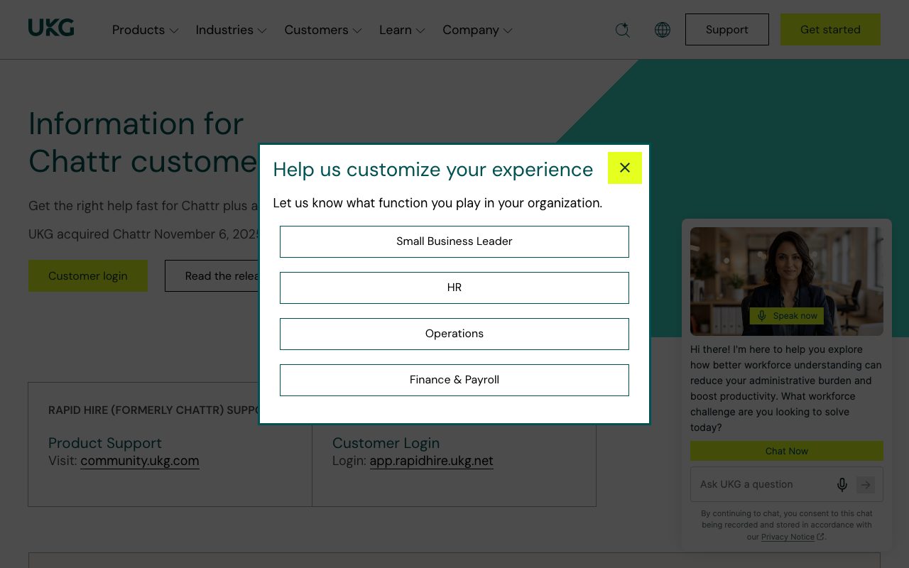 Chattr website