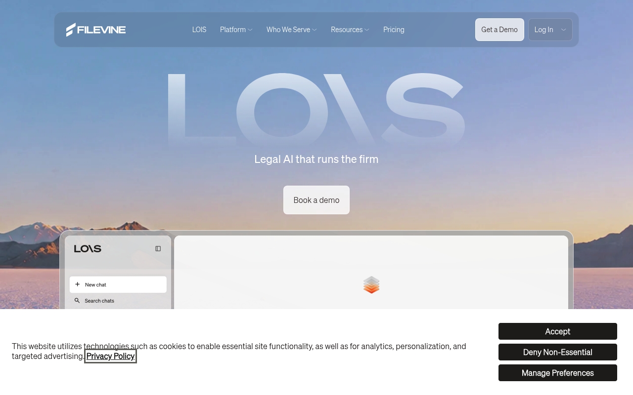 Filevine website