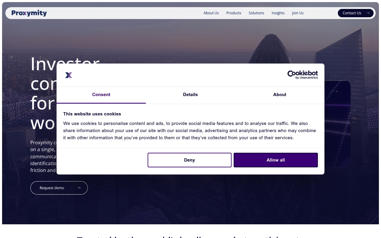 Proxymity website