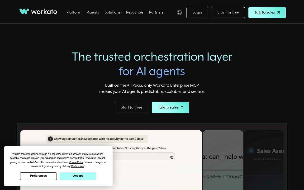 Workato website