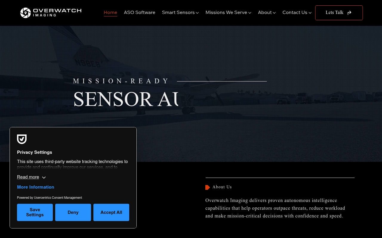 Overwatch Imaging website