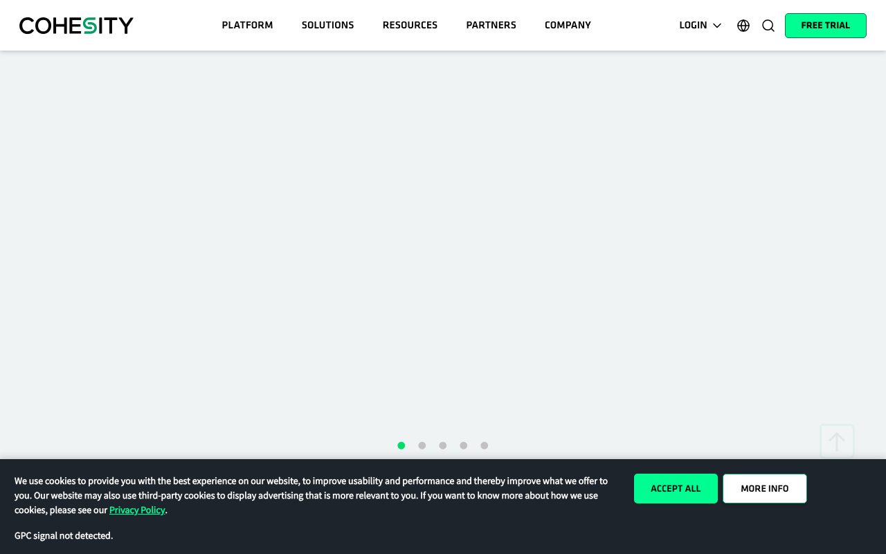 Cohesity website