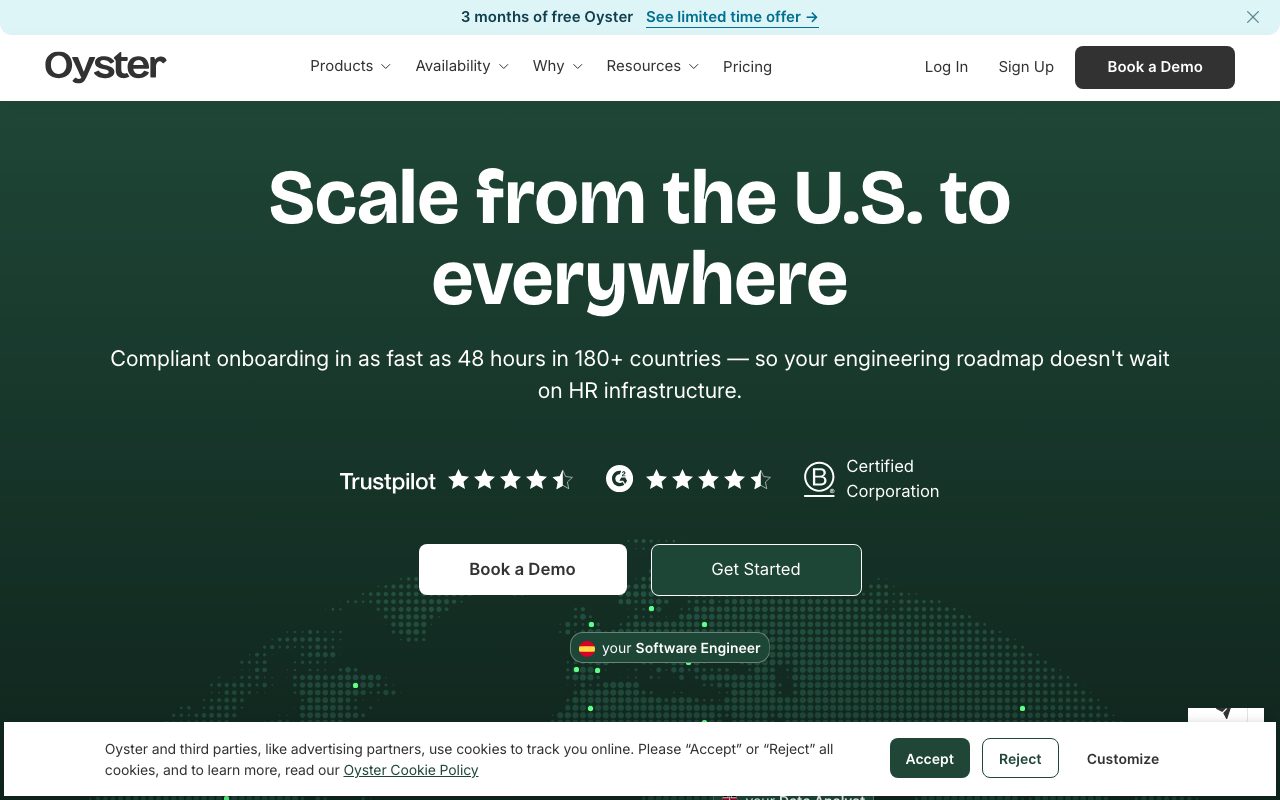 Oyster website