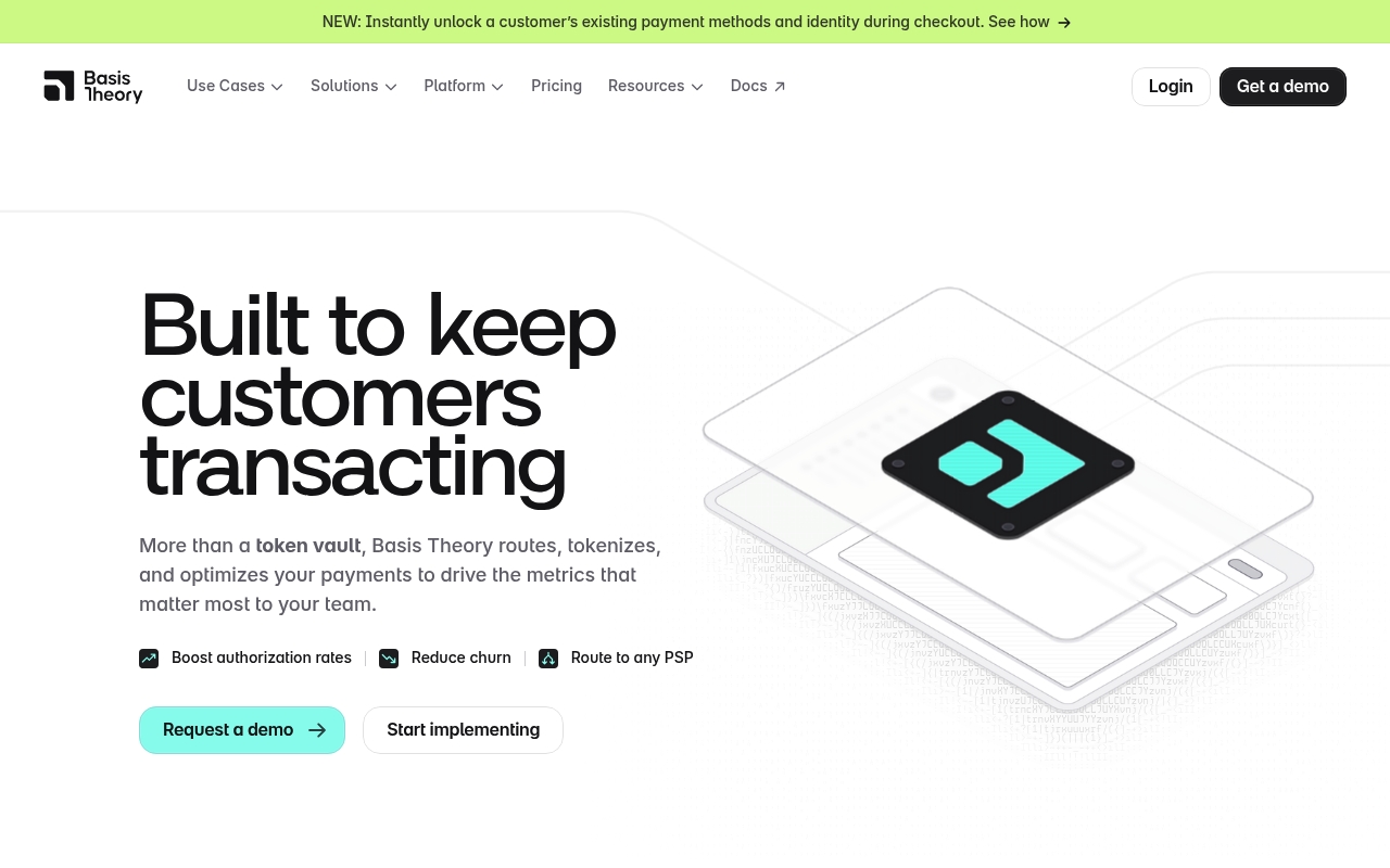 Basis Theory website