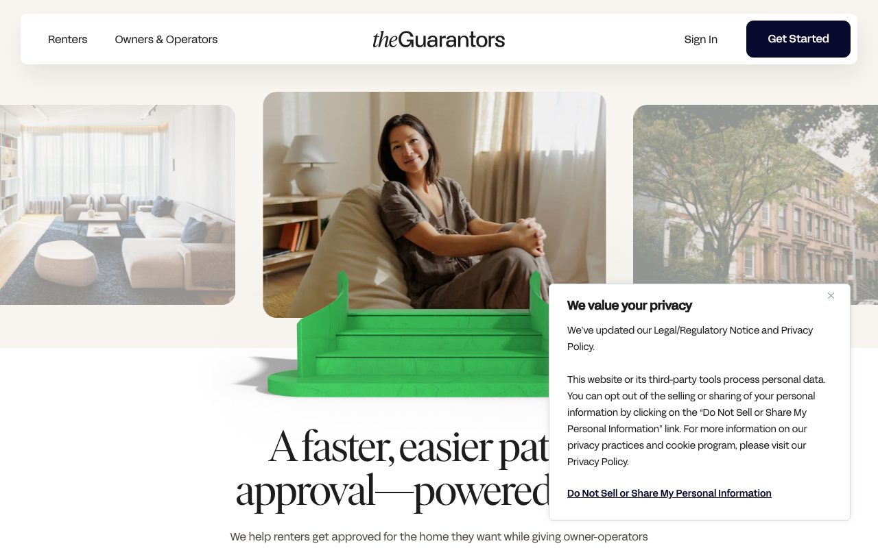 TheGuarantors website