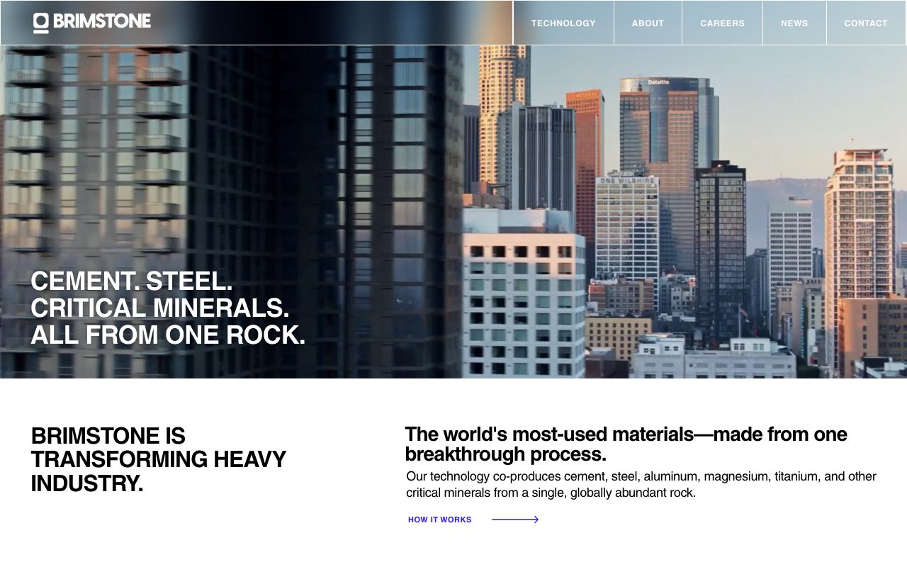 Brimstone Energy website