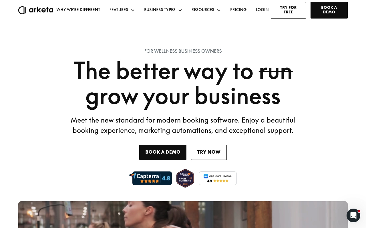 Arketa website