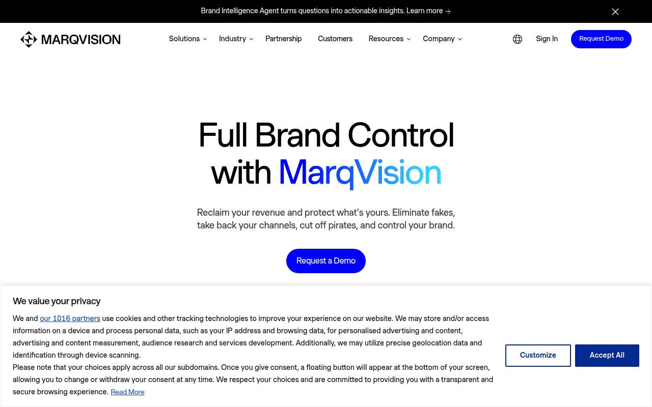 MarqVision website