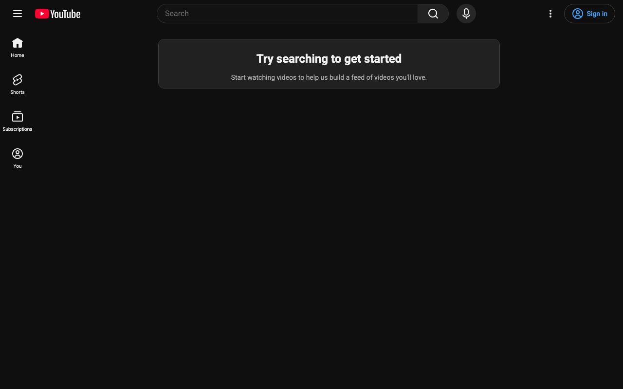 YouTube website
