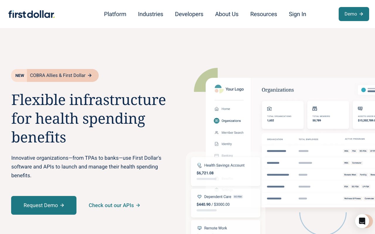 First Dollar website