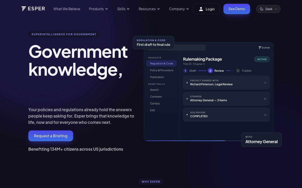 Esper website