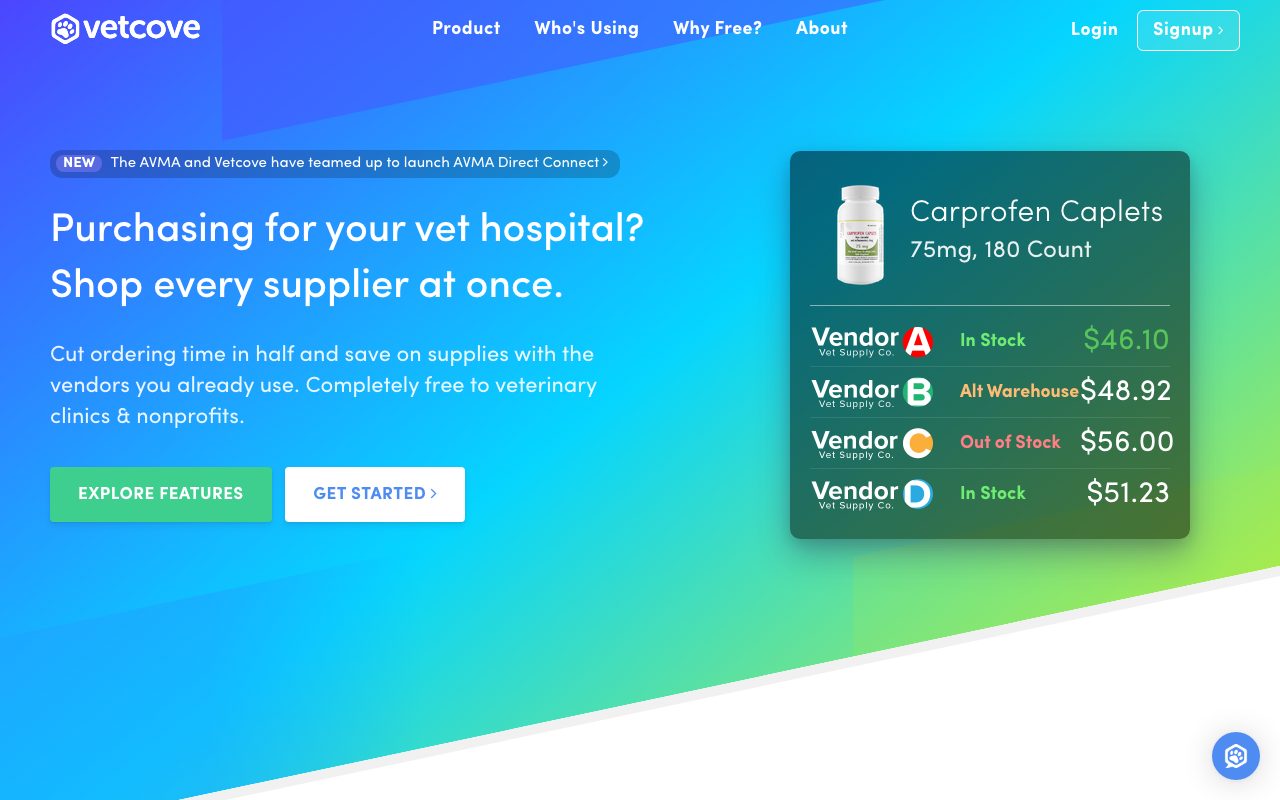 Vetcove website
