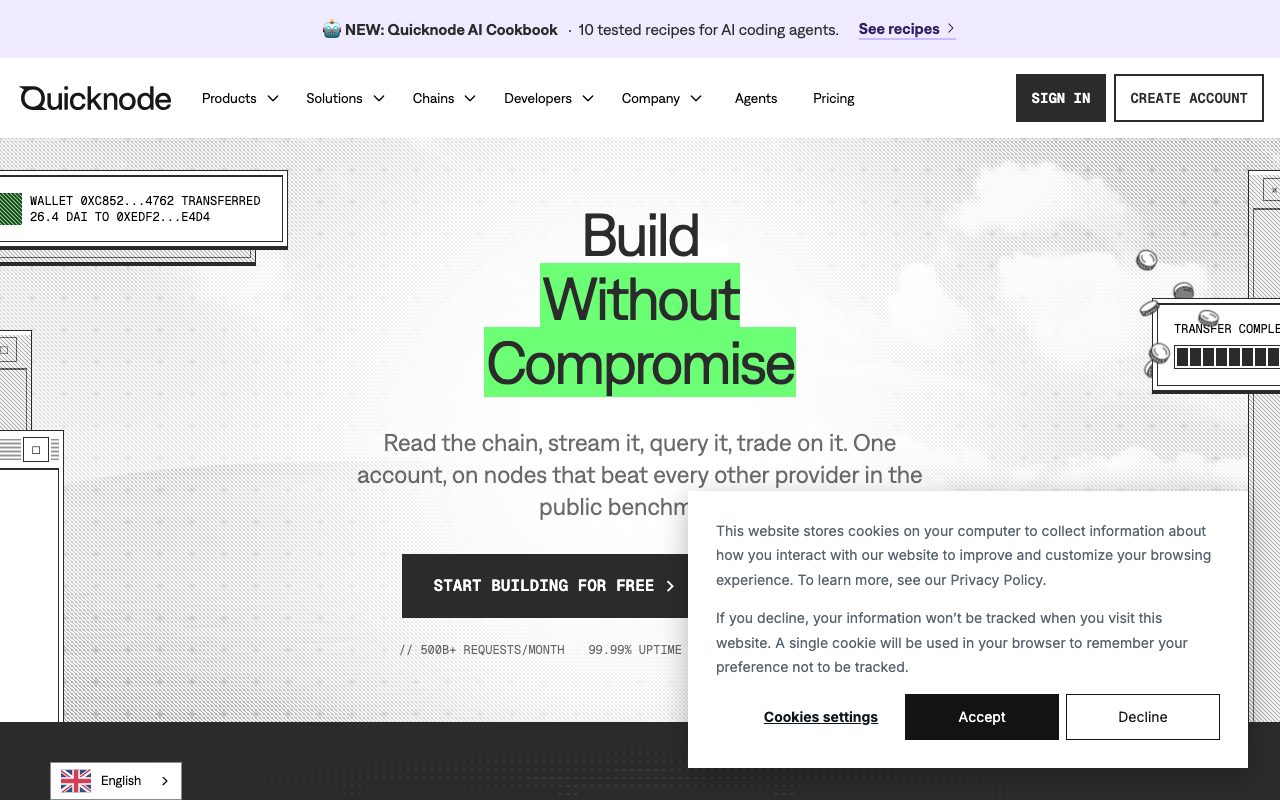 QuickNode website