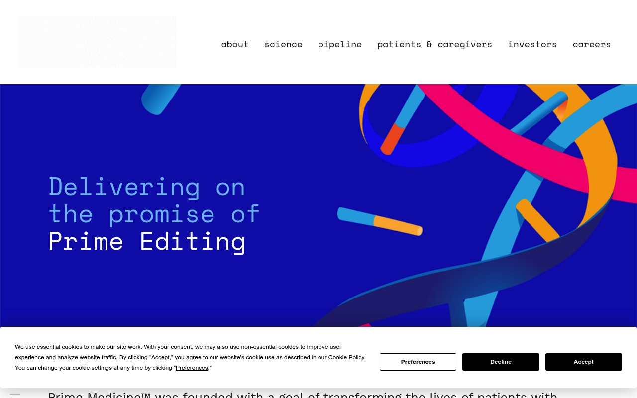 Prime Medicine website