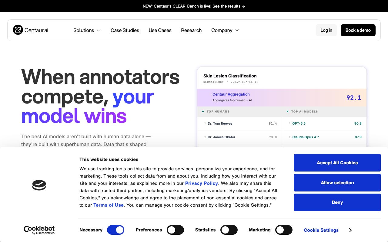 Centaur Labs website