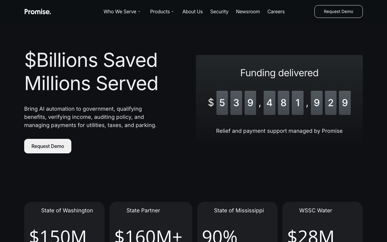 Promise website