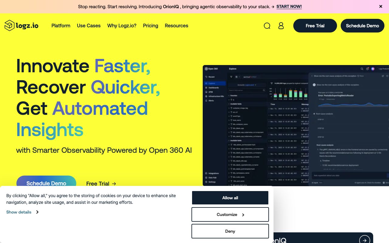Logz website