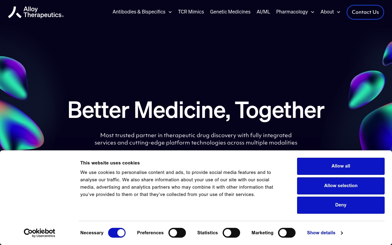 Alloy Therapeutics website