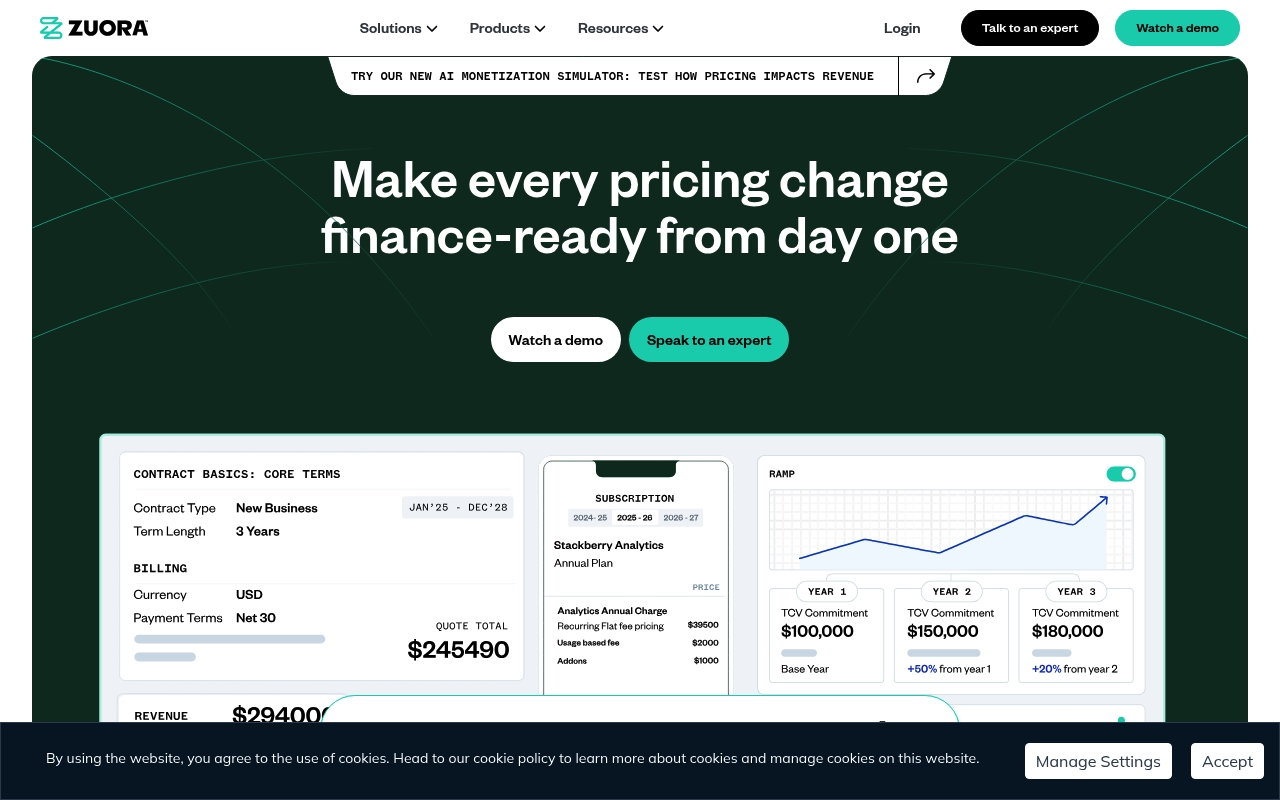 Zuora website
