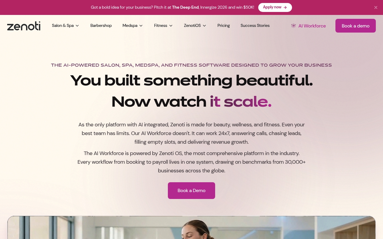 Zenoti website